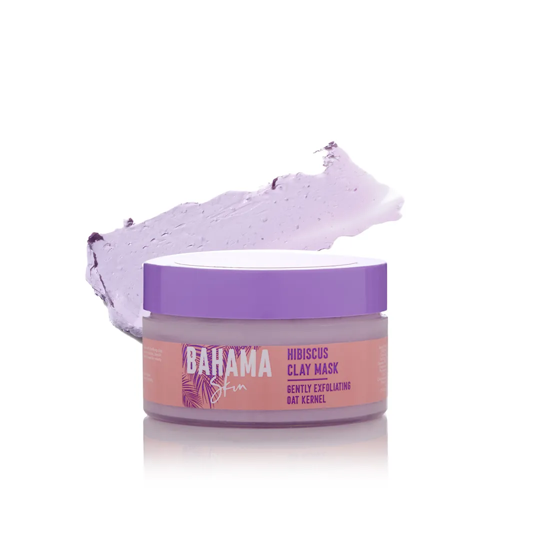 BAHAMA HIBISCUS CLAY EXFOLIATING FACE MASK 50ml